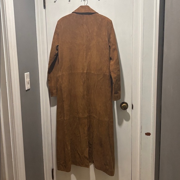 REFORMATION x VEDA Lexington suede leather maxi trench coat - Picture 8 of 14